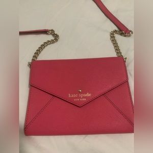 Pink crossbody Kate Spade purse